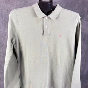 Ralph Lauren The Skinny Polo Shirt X-Large Green Long Sleeve Preppy Casual